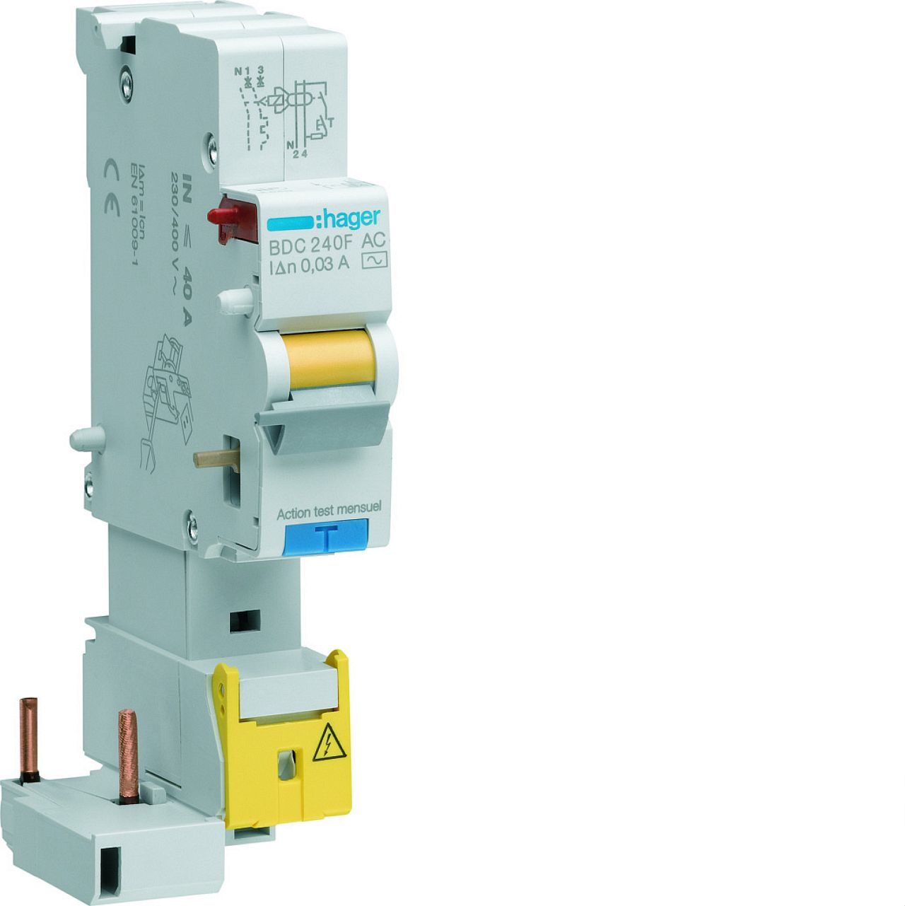 Bloc différentiel 1P+N 25A 300mA haute immunité