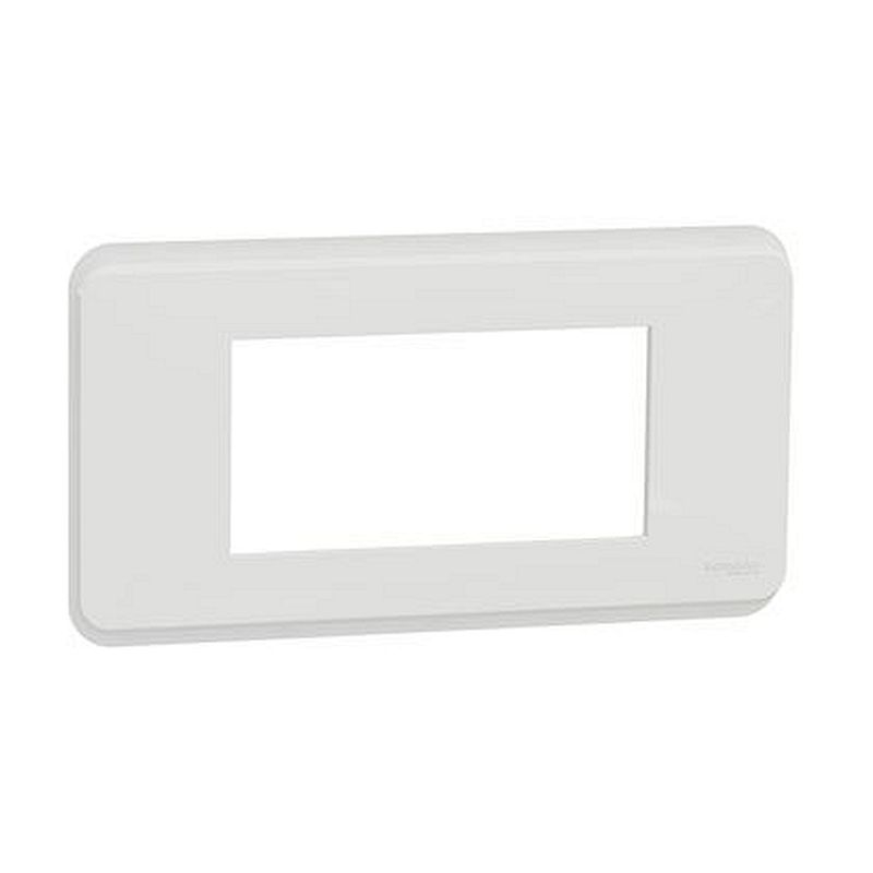 Unica Pro - plaque de finition - Blanc antimicrobien - 4 modules