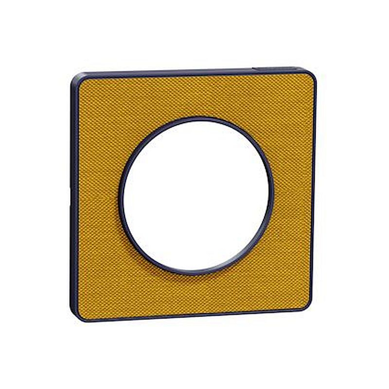 Odace Touch  - Plaque de finition Kvadrat 1 poste - Ocre/Cob