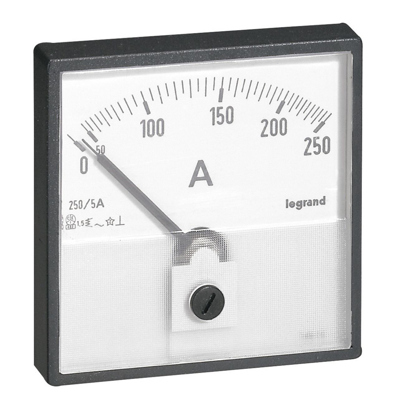 Ampèremètre analogique à fût rond D=56mm à équiper d'un cadran de mesure