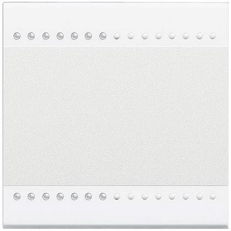 Manette Livinglight neutre type bascule 2 modules - blanc