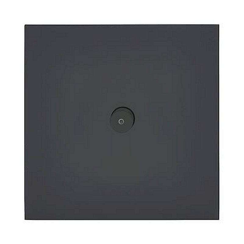 Art d'Arnould univers Epure poussoir lumineux à bouton rond 2A - noir mat