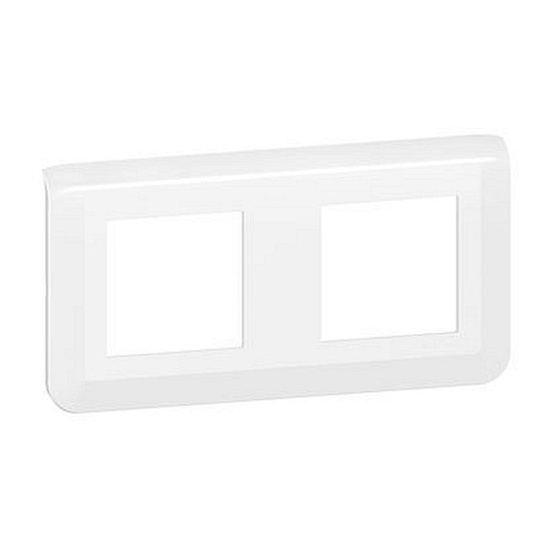 Plaque de finition horizontale Mosaic pour 2x2 modules blanc