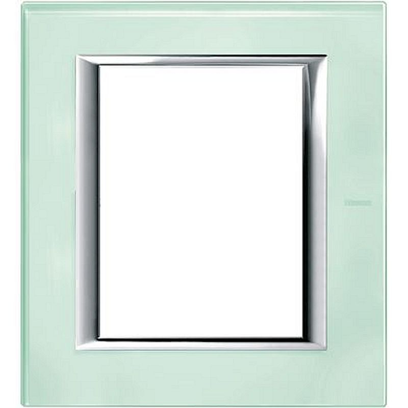 Plaque rectangulaire Axolute Verre 3+3 modules - Cristal