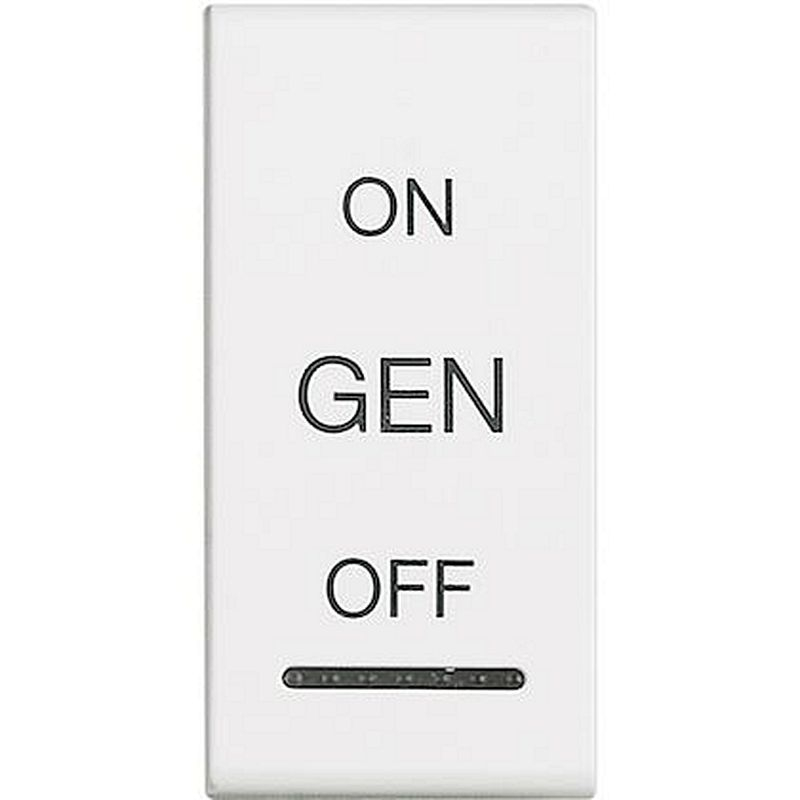 Manette Livinglight symbole ON , OFF et GEN 1 module - blanc