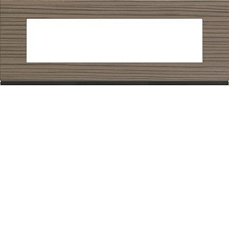 Plaque gallery 8 modules entraxe 71mm matiere grey wood