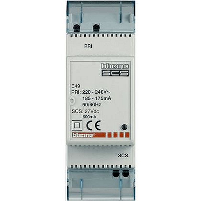 Alimentation modulaire MyHOME_Up 0,6A - 2 modules - 230V~ et 27V=