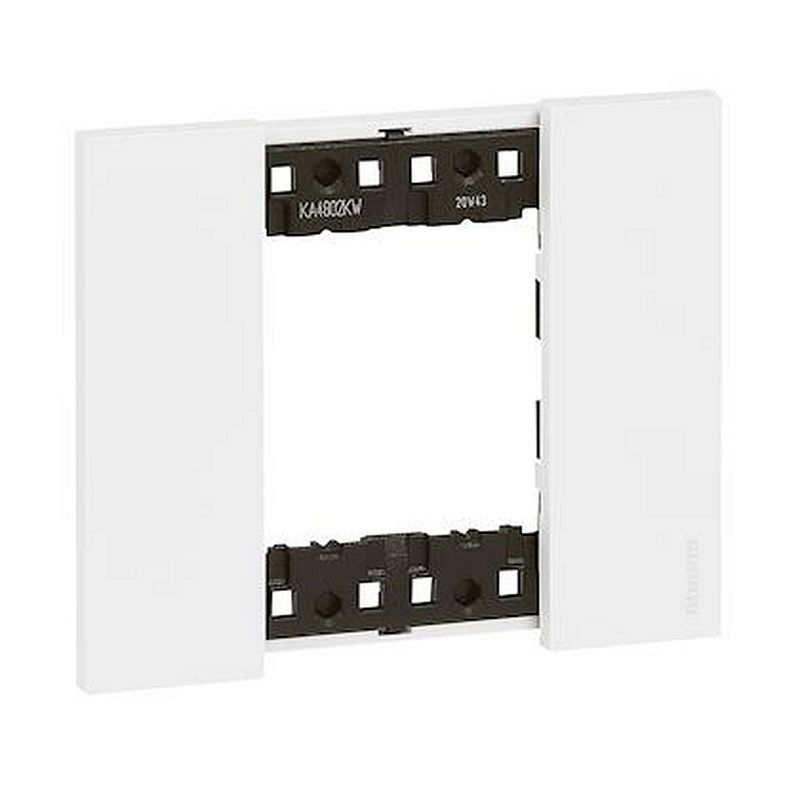 Plaque de finition Living Now Collection Les Blancs 2 modules finition Blanc