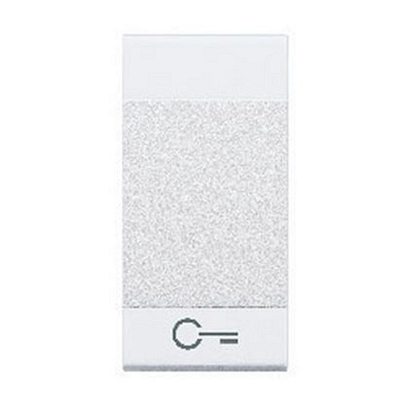 Manette Livinglight symbole clé 1 module - blanc