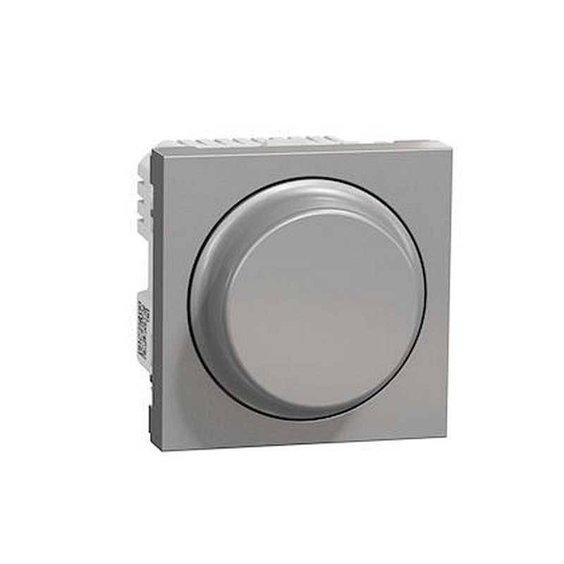 Wiser Unica - variateur rotatif - 2 fils - zigbee - alu - méca seul