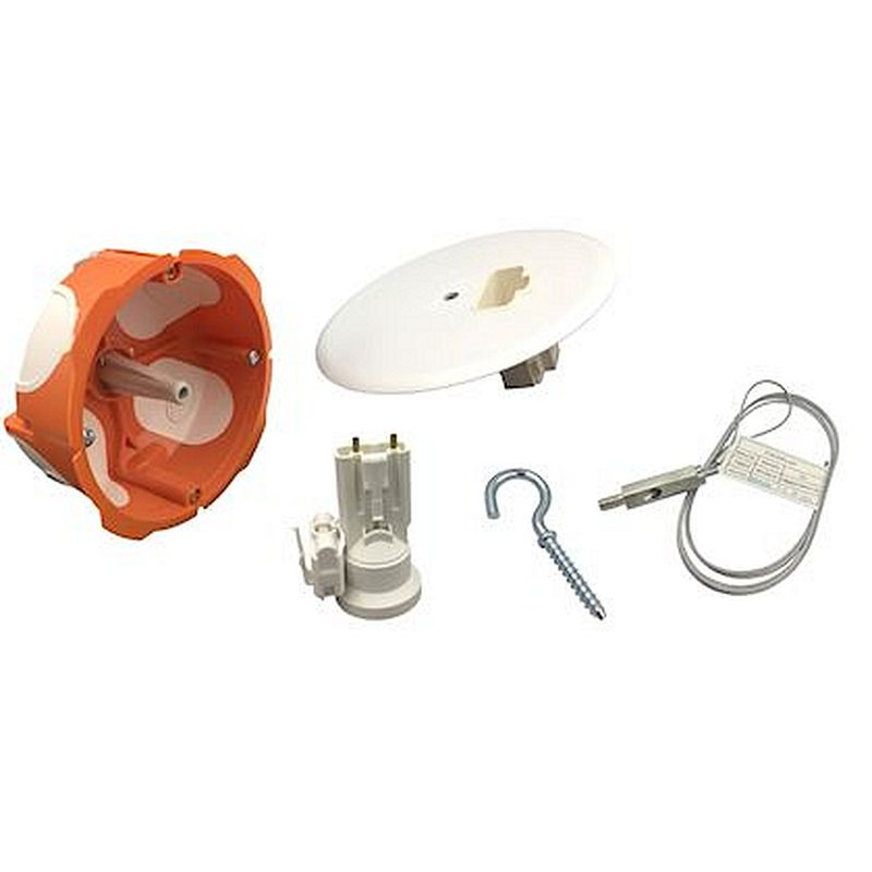 Pot de centre DCL BBC CAPRITHERM 32A avec douille + fiche + Fixoplaf