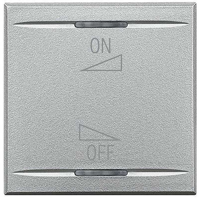 Manette Axolute BUS marquage variation ON/OFF 2 modules - Alu