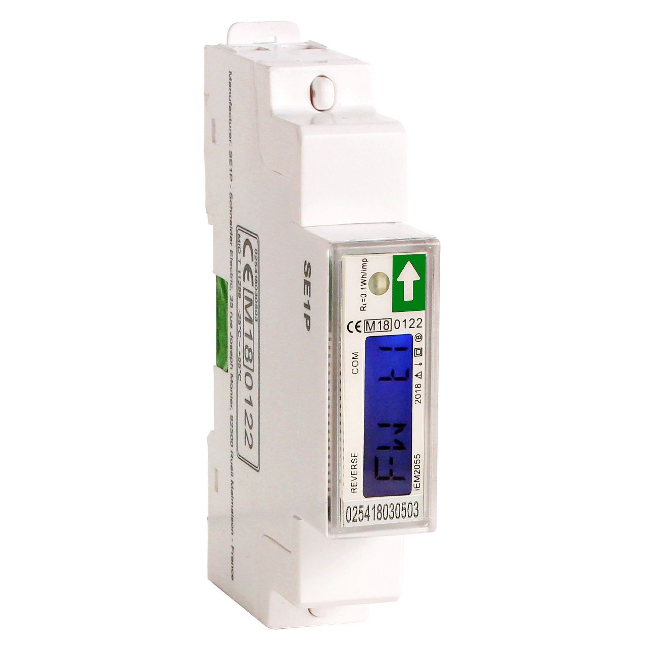 Acti9 iEM - compteur d'energie mono - 230V - 45A - afficheur Modbus