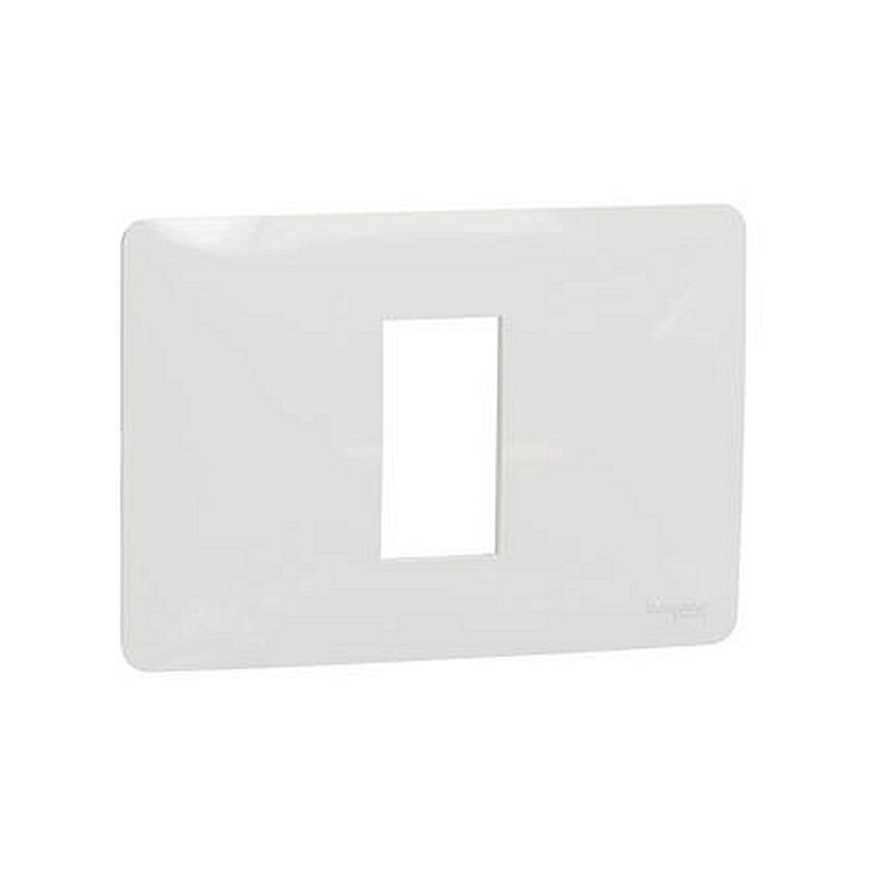 Unica Studio - plaque de finition - Blanc - 1 module