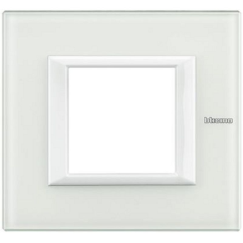 Plaque rectangulaire Axolute Verre 2 modules - Verre blanc