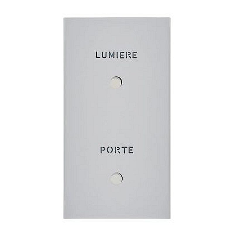 Art d'Arnould univers Epure guichet lum - marquages Porte/Lumière - acier satin