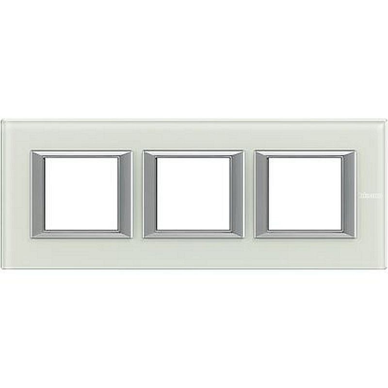 Plaque rectangulaire Axolute Verre 2+2+2 modules horizontal - Whice