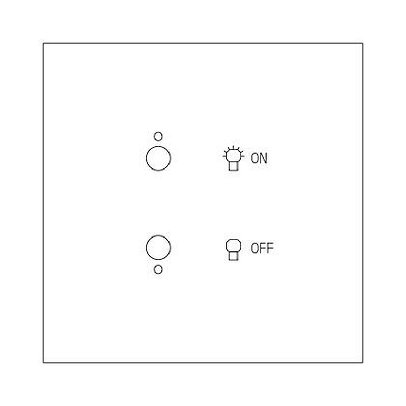 Commande lumière Art d'Arnould Epure MyHOME_Up - acier miroir