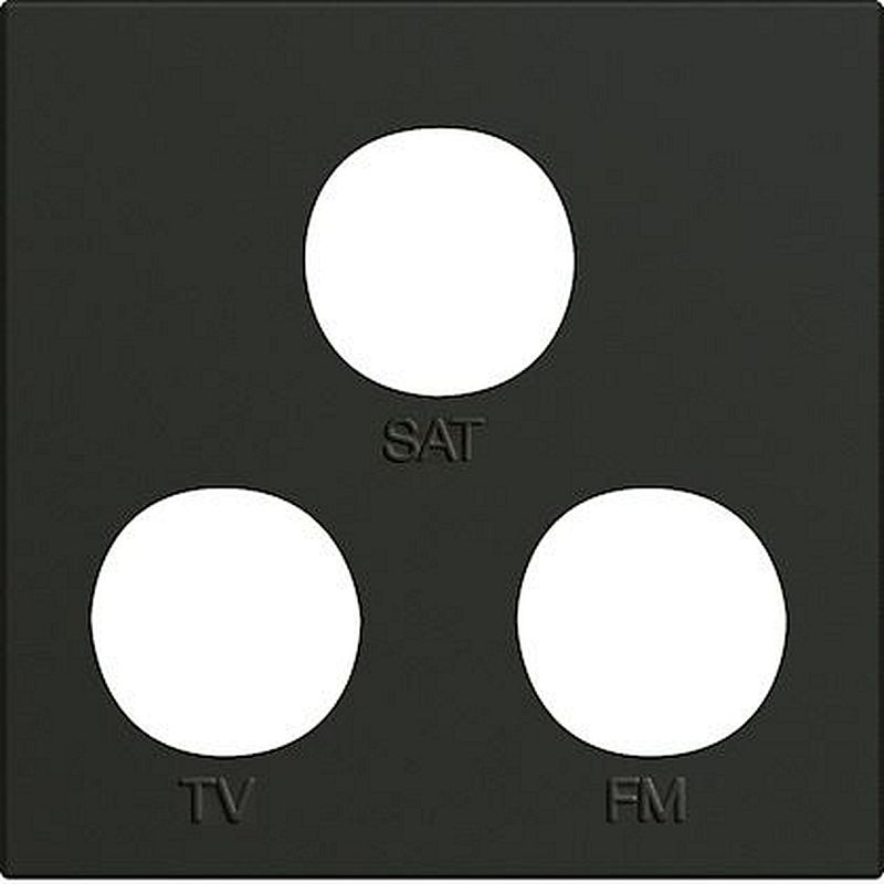 Enjoliveur prise TV+FM+SAT gallery 2 modules night