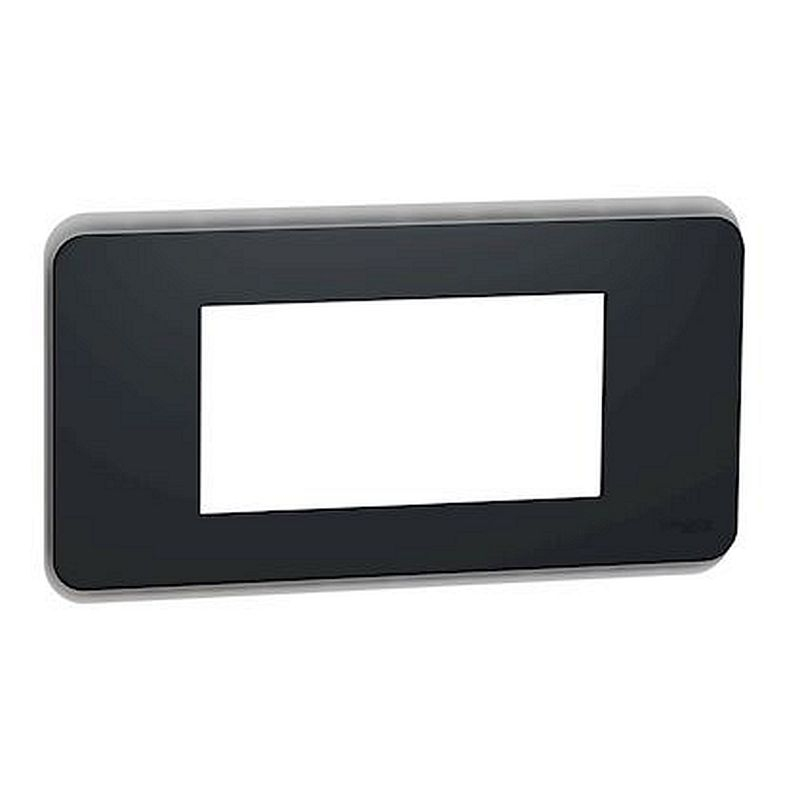 Unica Pro - plaque de finition - Anthracite - 4 modules