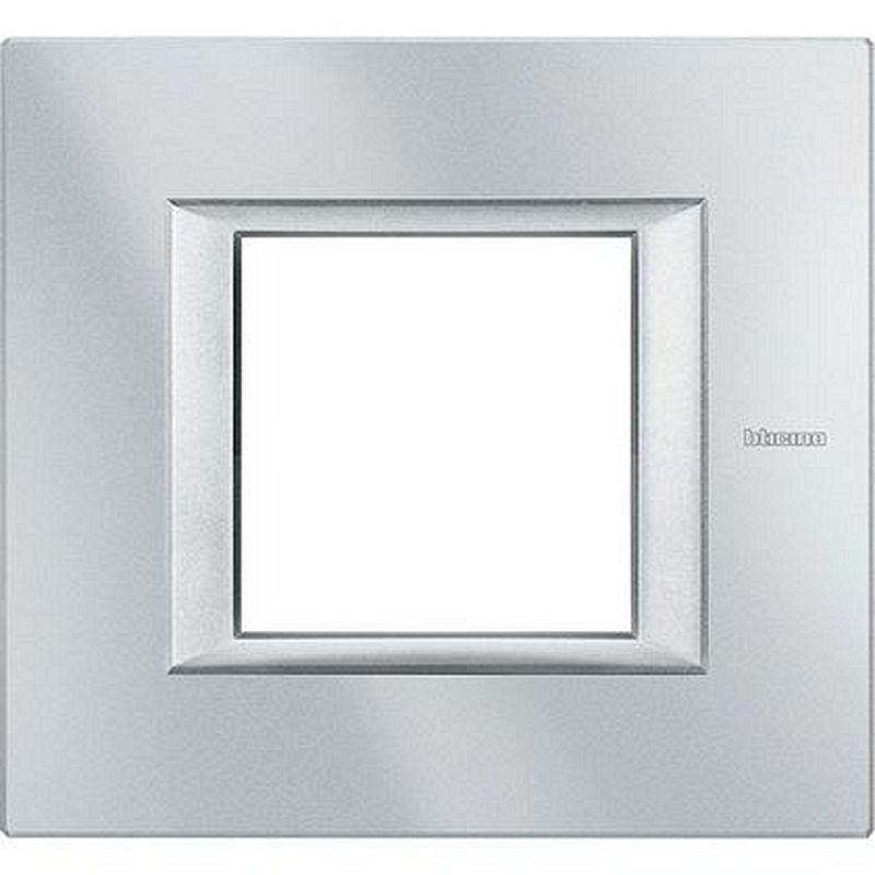 Plaque rectangulaire Axolute Aluminium monochrome 2 modules - Alu