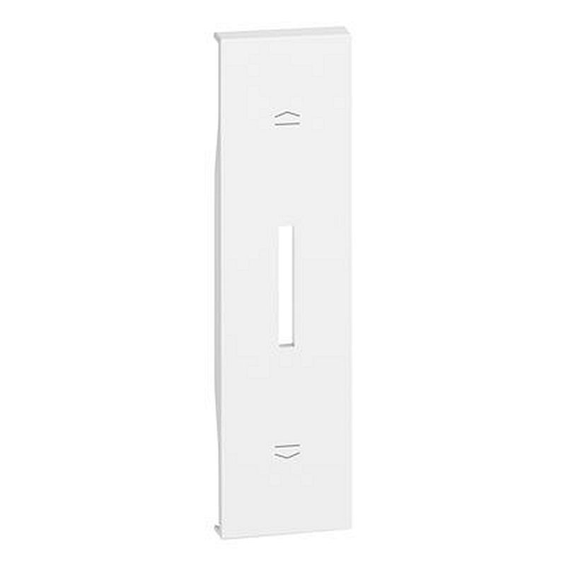 Enjoliveur Living Now pour interrupteur de volets roulants 1 module - blanc