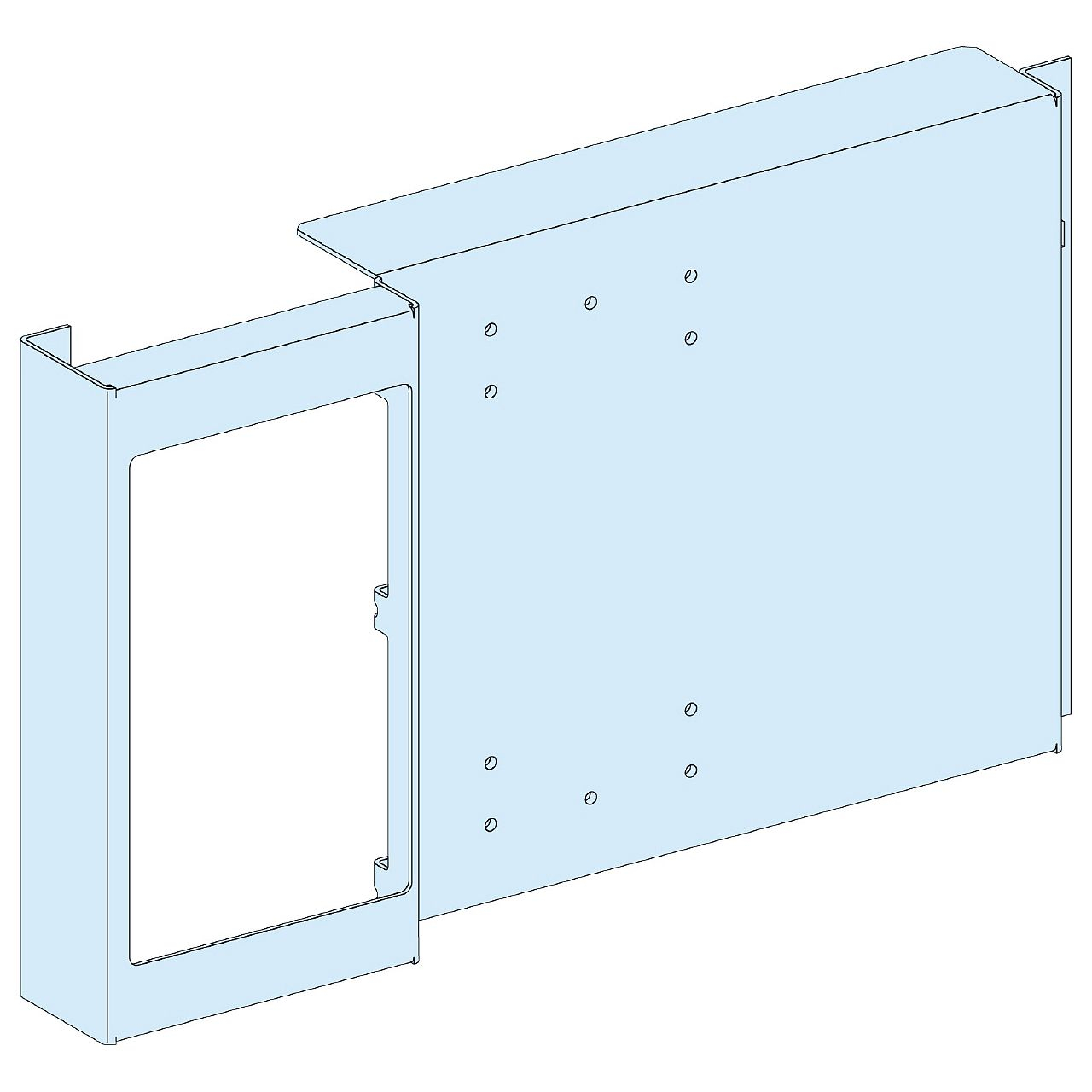 PrismaSeT G Active - Platine NSX-INS630 vertical - fixe - Cde maneton - RAL9003