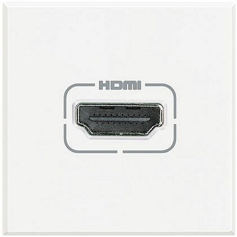 Prise HDMI typeA préconnectorisée version 2.0 Axolute - White - 2 modules