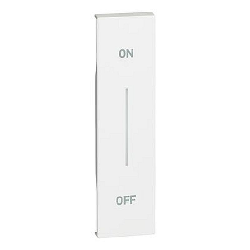 Enjoliveur Living Now avec marquage ON/OFF MyHOME_Up 1 module - blanc