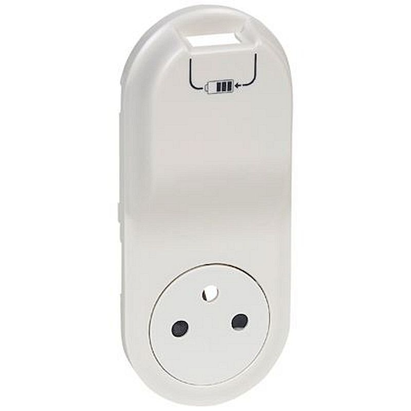 Enjoliveur Céliane prise 2P+T Surface et chargeur USB semi encastré - Blanc