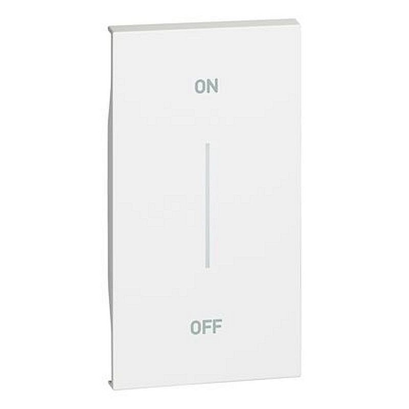 Enjoliveur Living Now avec marquage ON/OFF MyHOME_Up 2 modules - blanc