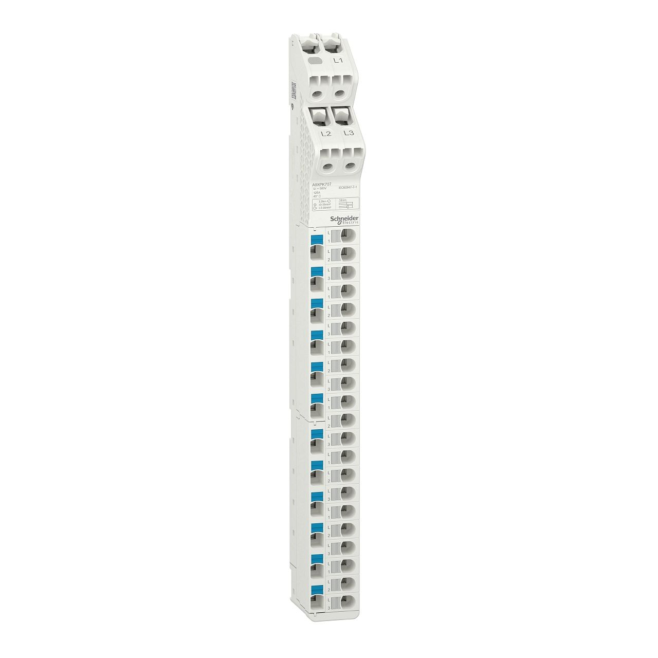 Acti9 Vdis - répartiteur vertical - 125A 250/440V 33 points de connexion