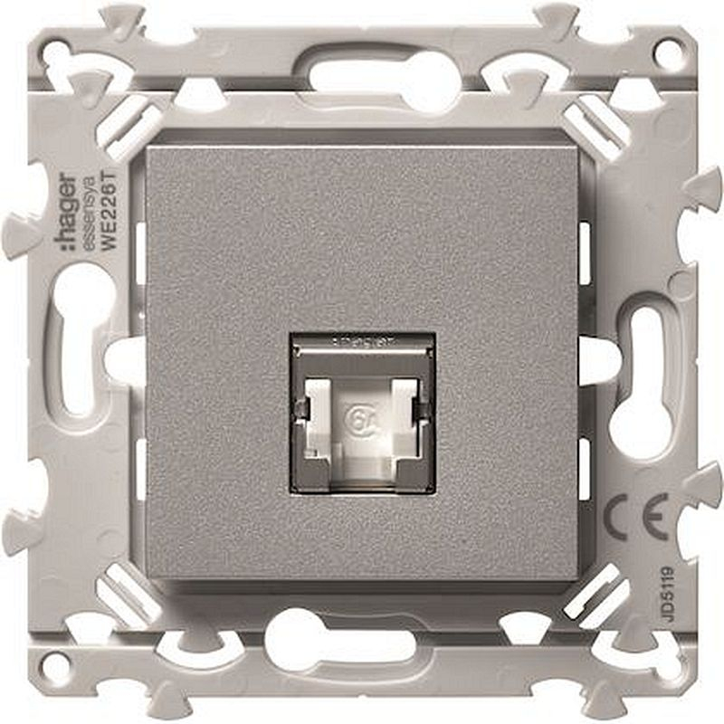 essensya prise RJ45 Catégorie 6 STP pour Grade 3 Titane