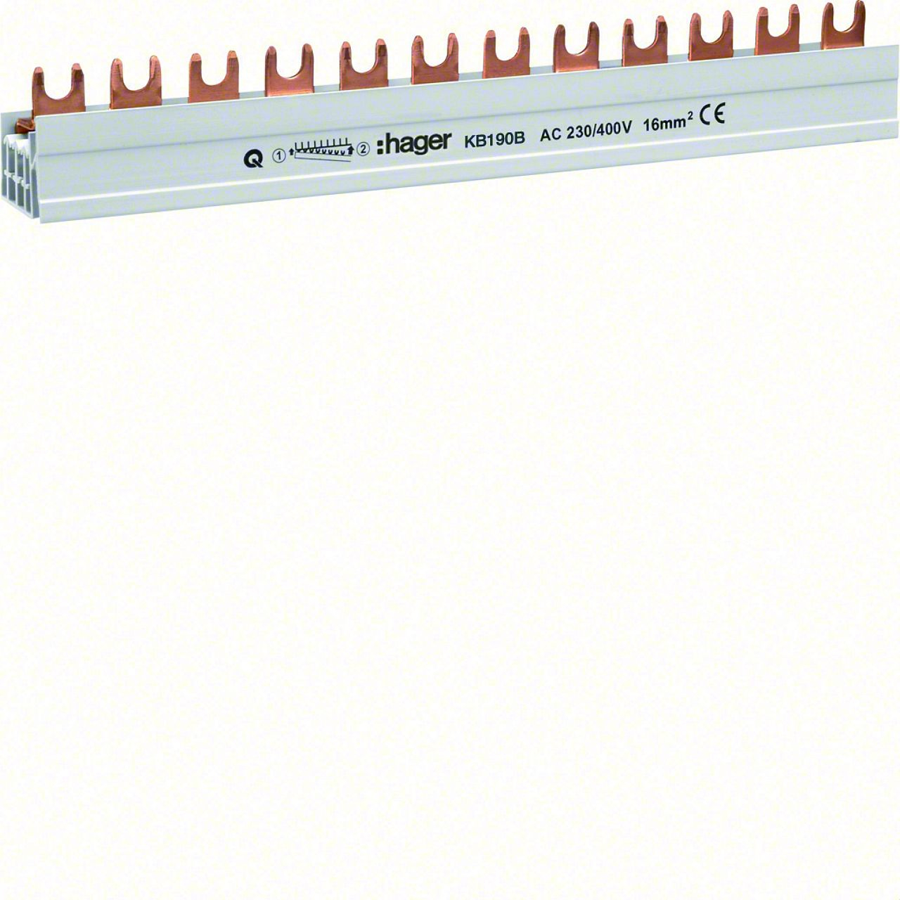 Barre de pontage 1P 100A languette 20mm² 57m