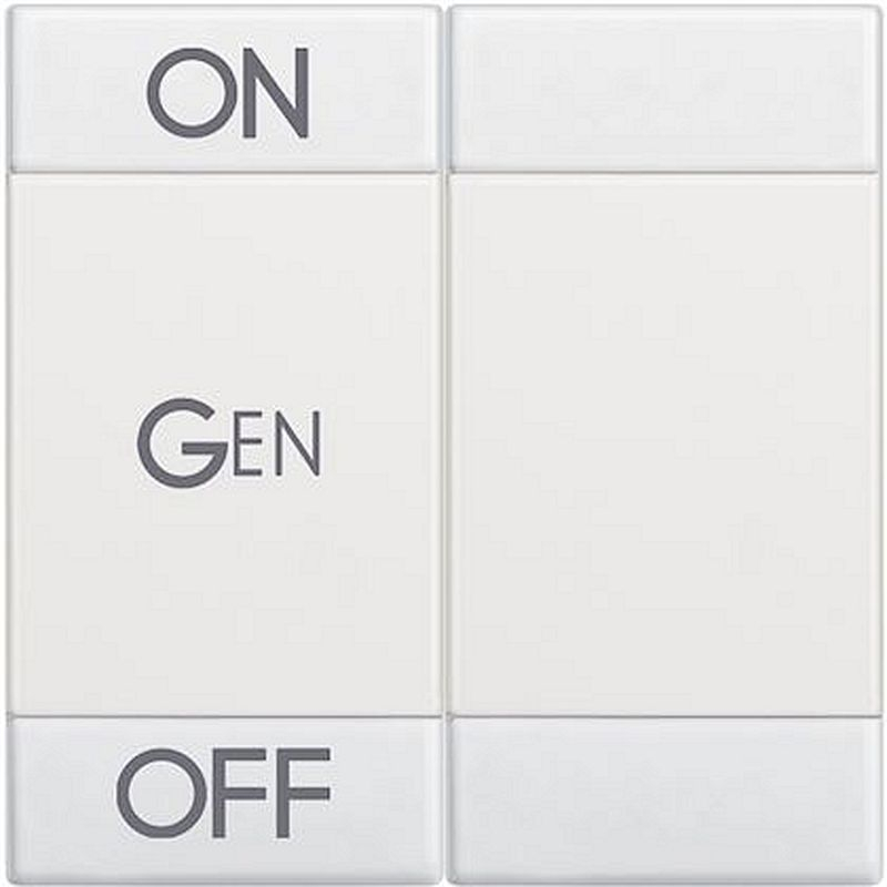 Manette Livinglight symbole ON , OFF et GEN 2 modules - blanc