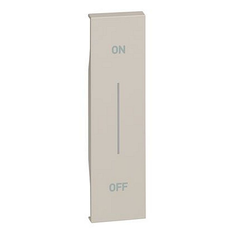 Enjoliveur Living Now avec marquage ON/OFF MyHOME_Up 1 module - sable