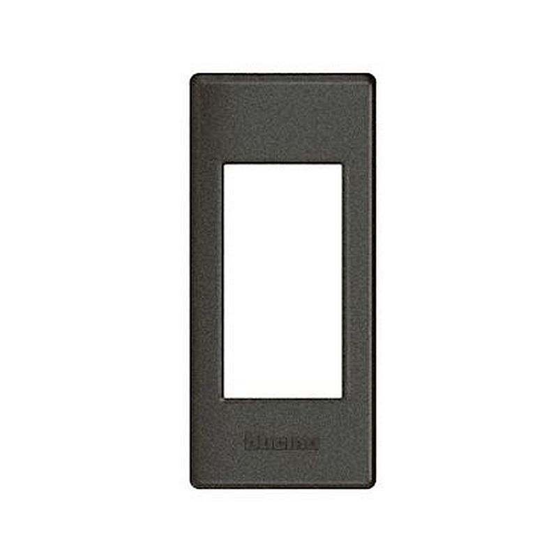 Plaque support Livinglight pour profilé ou saillie - Anthracite - 1 module