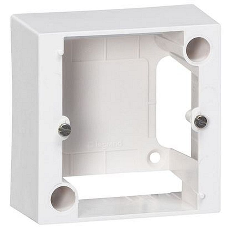 Cadre 1 poste pour pose en saillie prise 20A - 82x82x40mm