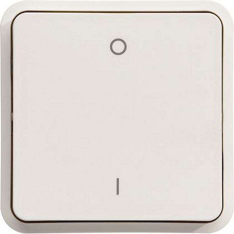 cubyko Interrupteur bipolaire marqué 0/1 associable blanc IP55