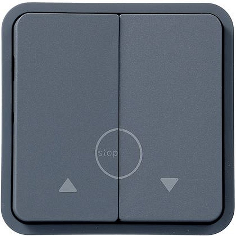 cubyko Poussoir volet-roulant associable gris IP55