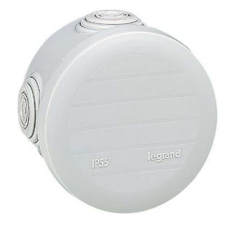 Boîte de dérivation ronde Plexo D=70mm hauteur 45mm - gris RAL7035