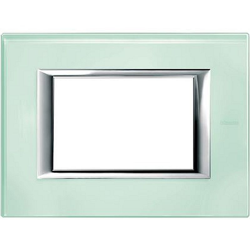 Plaque rectangulaire Axolute Verre 3 modules - Cristal