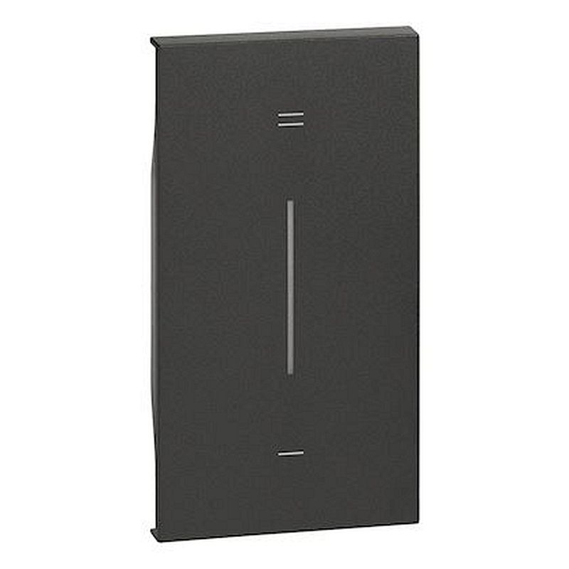 Enjoliveur Living Now avec marquage +/- MyHOME_Up 2 modules - noir