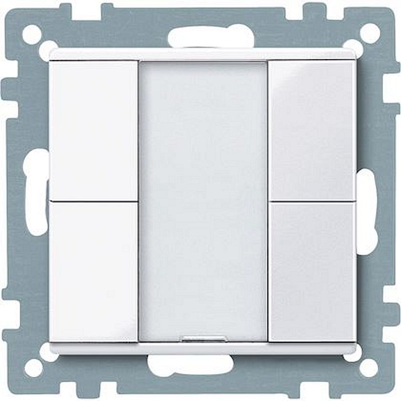 KNX M-Plan - commande multifonction - 4 BP - antimicrobien brillant