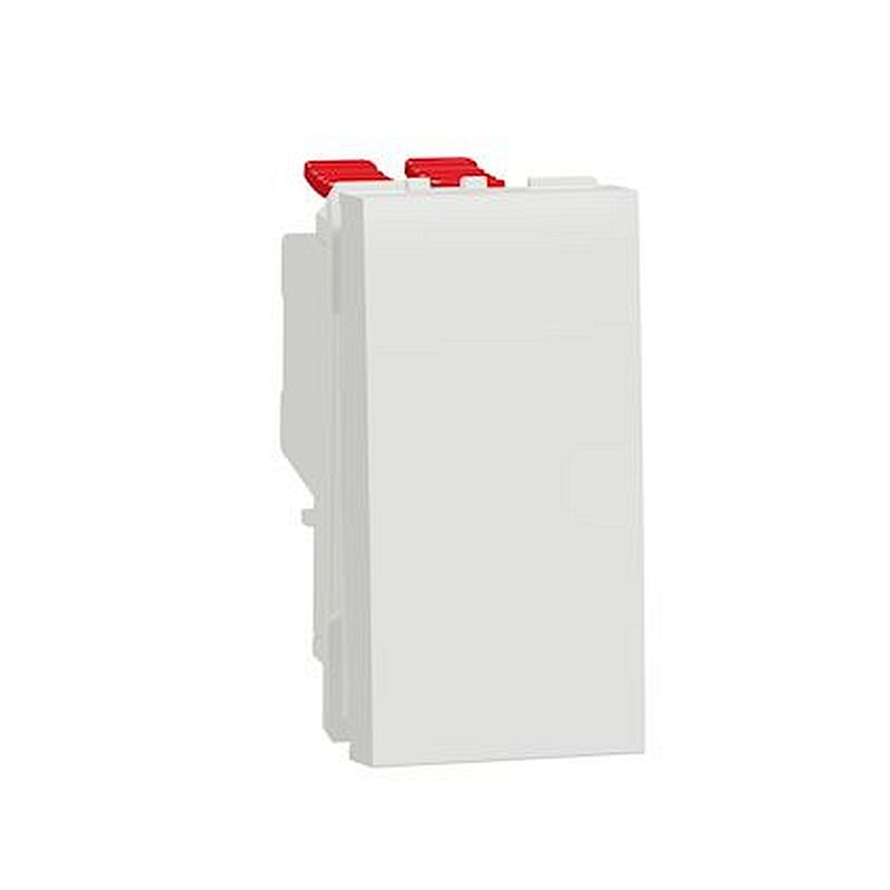 Unica - permutateur - 10A - 250Vca - 1 module - Blanc - mécanisme seul