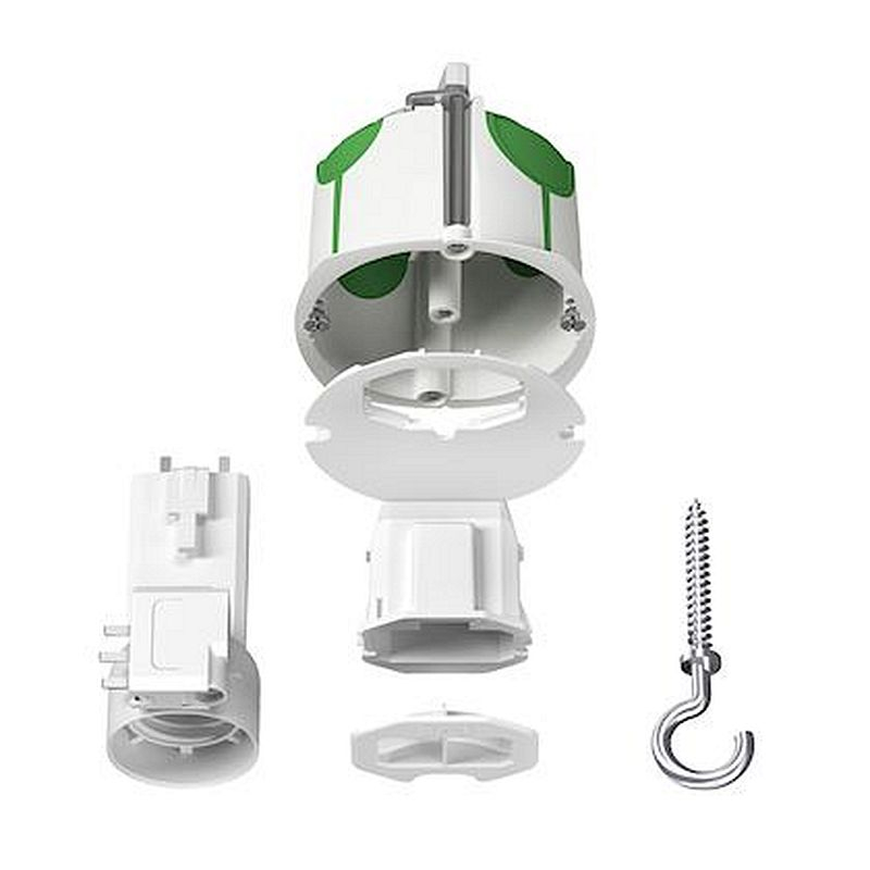 Multifix Air DCL, boîte de centre avec couv. Affleur, connecteur, douille, piton