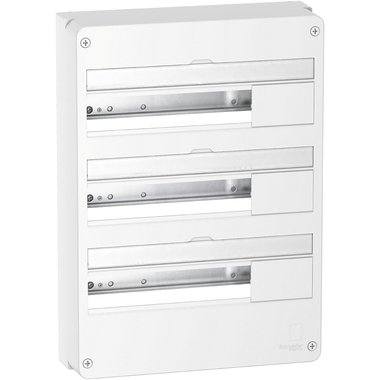 Resi9 - Coffret en saillie Blanc (RAL 9003)- 3 rangées de 18 modules