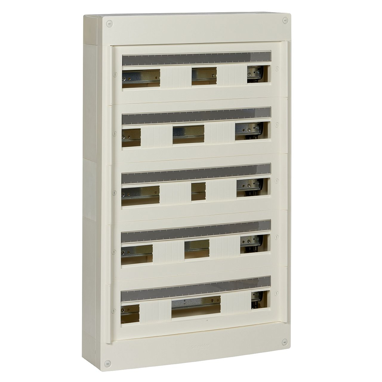 Pragma - coffret en saillie 5 rang.24 modules - 160A - sans porte - blanc