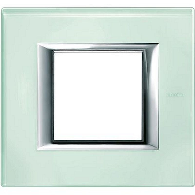 Plaque rectangulaire Axolute Verre 2 modules - Cristal