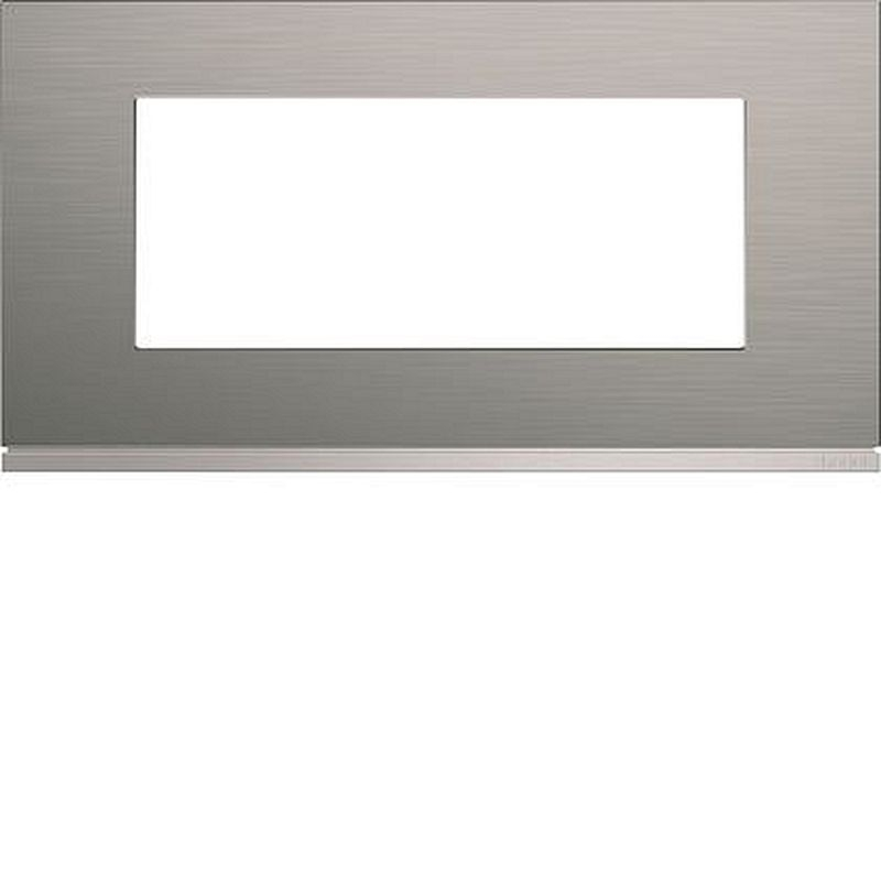 Plaque gallery 5 modules entraxe 71mm matiere bright inox